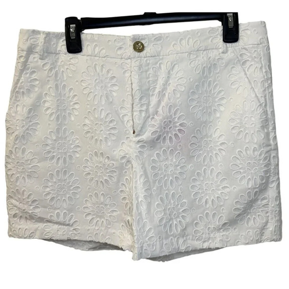 Lilly Pulitzer Pants - NWT Lilly Pulitzer Shorts Gretchen High Rise 5" White Dressy size 10 size 12